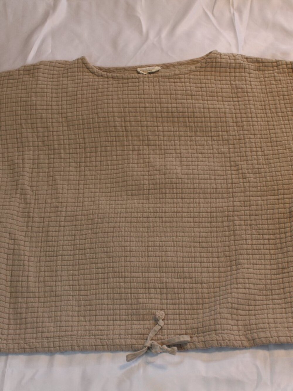 Curator SF Quilted Neutral Cropped Shirt